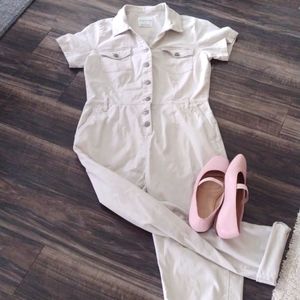JUMPSUIT DENIM ECRU/CREAM